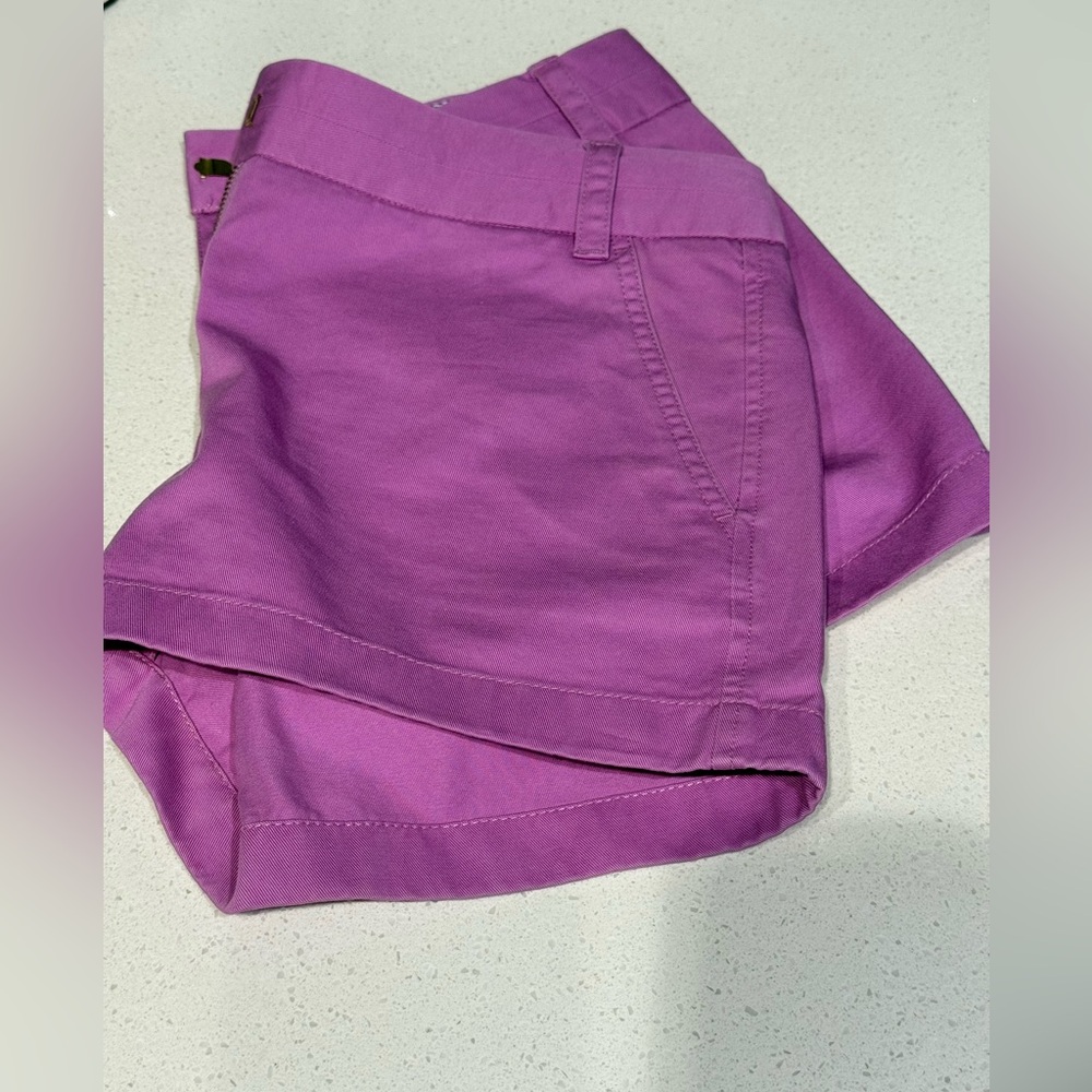 J. Crew shorts Lavender women’s Chino Shorts size 4 (3 inch inseam)